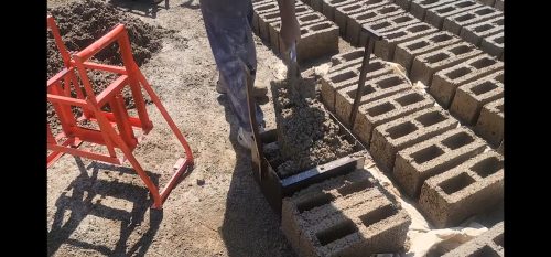 Manual 2 per drop Hollow Block Making Machine
