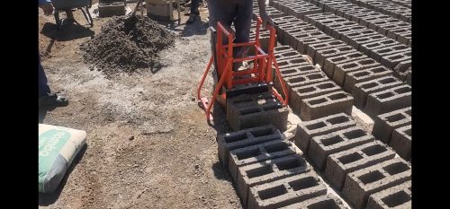 Manual 2 per drop Hollow Block Making Machine