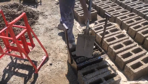 Manual 2 per drop Hollow Block Making Machine