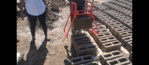 Manual 2 per drop Hollow Block Making Machine